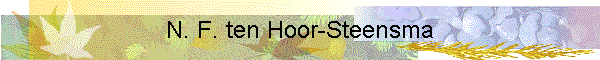N. F. ten Hoor-Steensma