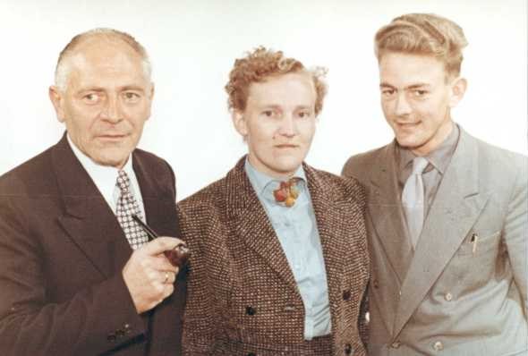 H. Beyert,  N.F. ten Hoor,  F. Hofstra.                                      Foto uit Schalmei-runie boek "Vervlogen tijden"